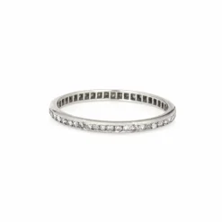 Bague Art Déco platine diamants