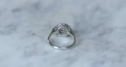 Bague Art Déco platine diamants