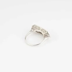 Bague Art Déco rectangulaire Diamants
