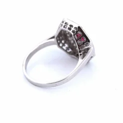 Bague Art Déco Rubis Diamant