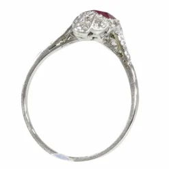 Bague Art Déco Rubis sang de Pigeon
