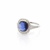 Bague art déco saphir de 2,50cts et diamants