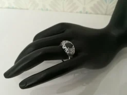 Bague Art Déco Saphir Diamants