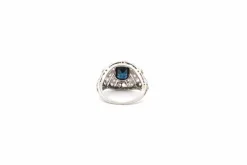 Bague art déco saphir et diamants
