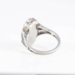 Bague Art Déco Saphirs Diamants