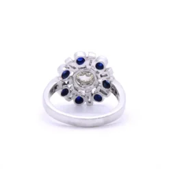 Bague Art Déco STELLA diamants et saphirs