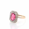 Bague art déco tourmaline et diamants