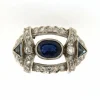 Bague Art Deco, saphirs et diamants