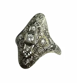 bague Art Nouveau française rare