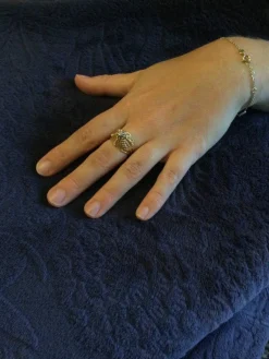Bague Art Nouveau Or Et Diamant