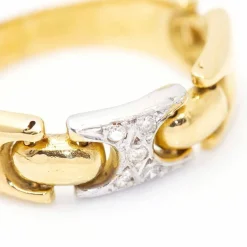 Bague Articulée 2 Ors Diamants