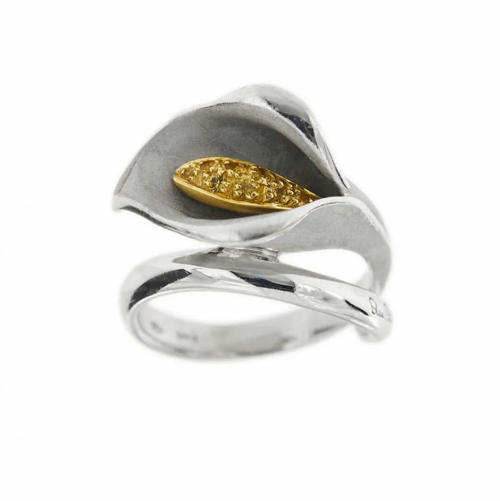 Bague Arum saphirs jaunes
