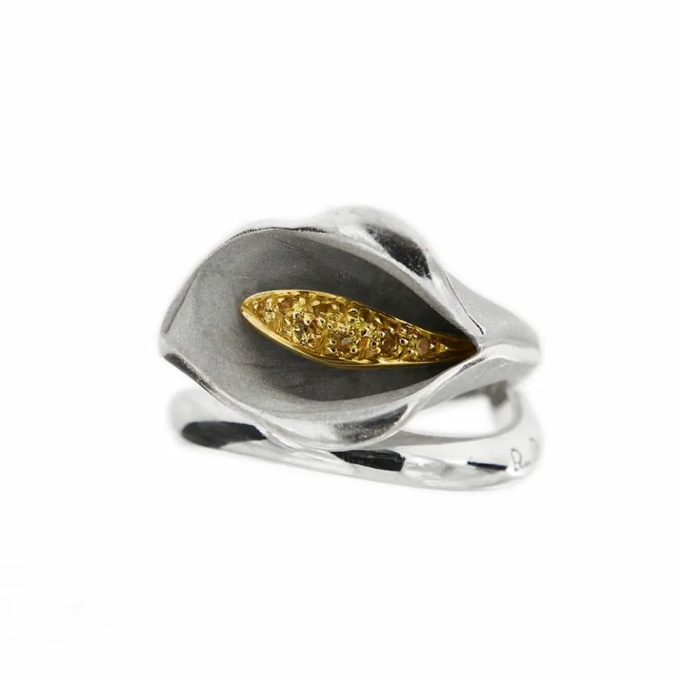 Bague Arum saphirs jaunes