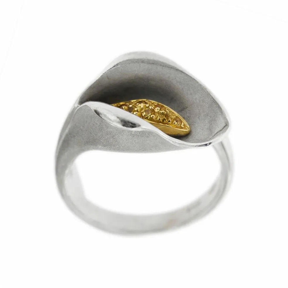 Bague Arum saphirs jaunes