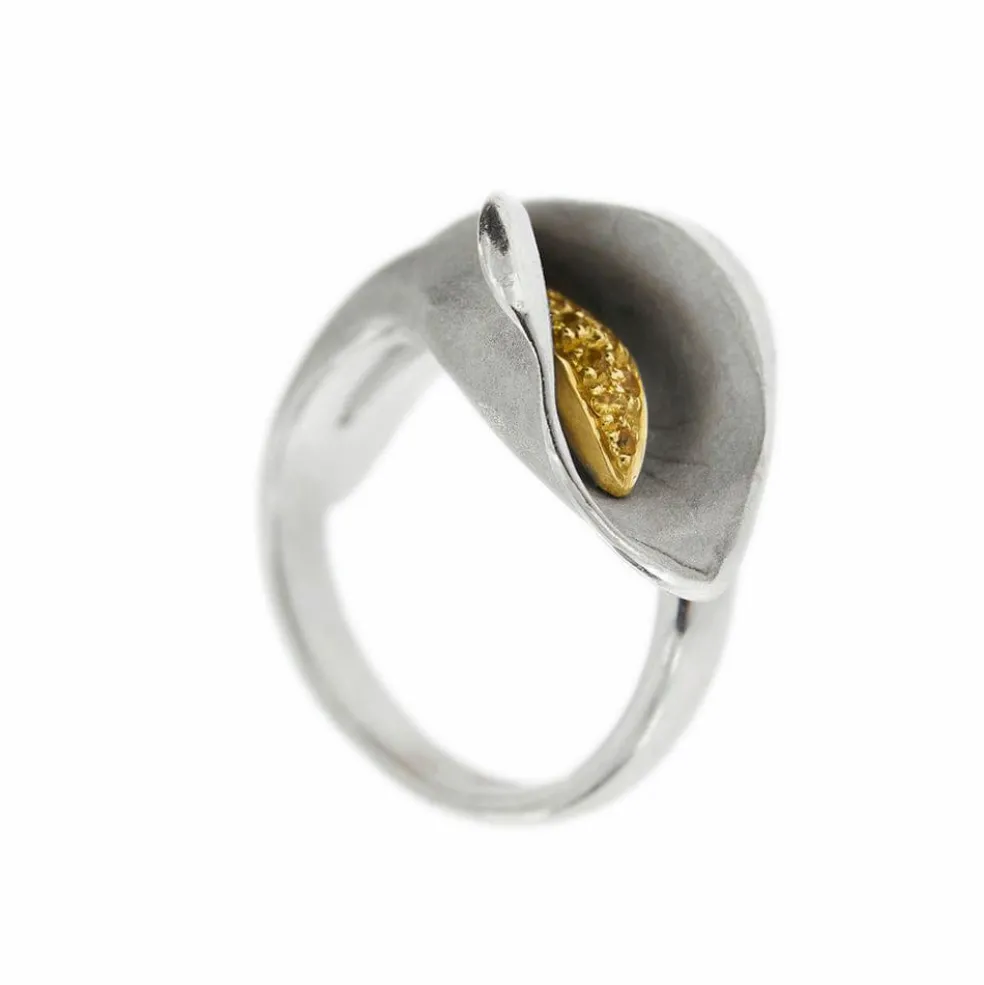 Bague Arum saphirs jaunes
