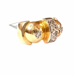 BAGUE AU DESIGN RÉTRO DES ANNÉES 1940-45