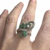 BAGUE AU DESIGN RÉTRO DES ANNÉES 1940-1945 EN OR 18 KT AVEC DIAMANTS