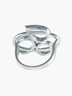 Bague au rond, ovales et poire Diamants