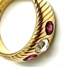 Bague austro-hongroise vintage de la fin du 19e siècle.