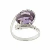 Bague avec améthyste et diamants