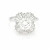 Bague avec diamant central de 1,39 carat