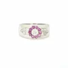 Bague avec diamants et rubis