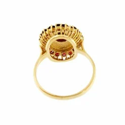 Bague avec grenats