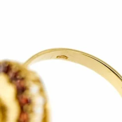 Bague avec grenats