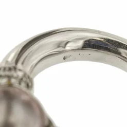 Bague avec perle de Tahiti et diamants