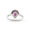 Bague avec rubis du Mozambique ct 0,85 et diamants