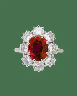 Bague avec Rubis et Diamants