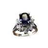 Bague avec Saphir et Diamants