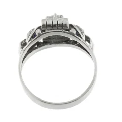 Bague avec saphirs et diamants