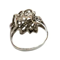 BAGUE BAGUE DESIGN 1940-1945 OR AVEC DIAMANTS