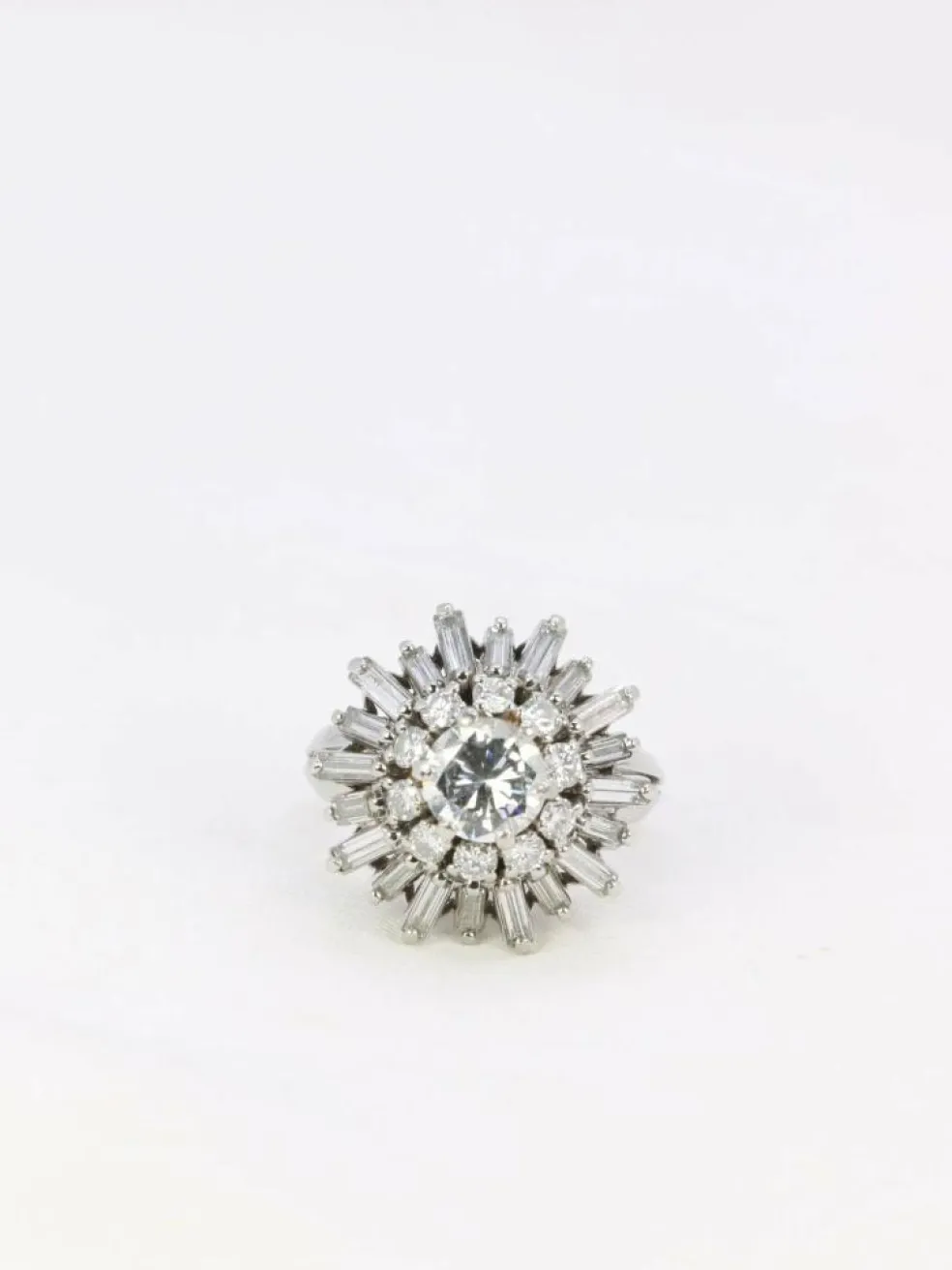 Bague ballerine vintage diamants