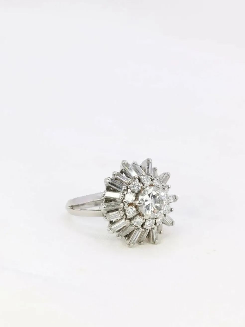 Bague ballerine vintage diamants