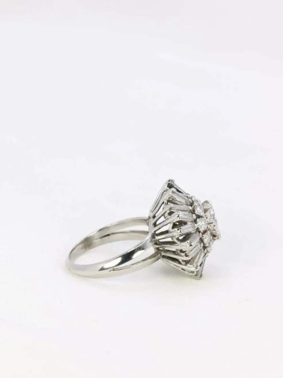 Bague ballerine vintage diamants
