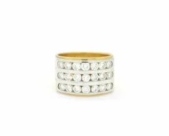 Bague bandeau avec diamants de 1,50 carat