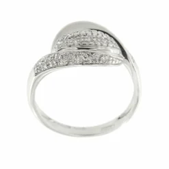 Bague bandeau avec diamants