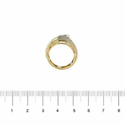 Bague bandeau avec diamants