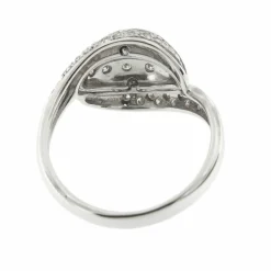 Bague bandeau avec diamants