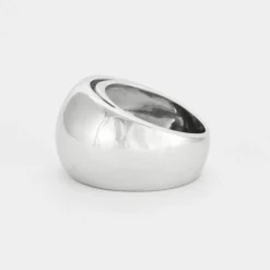 Bague bandeau Dael & Grau or gris