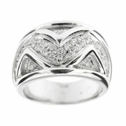 Bague bandeau diamants