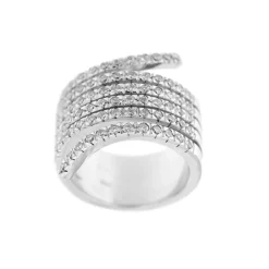Bague bandeau diamants