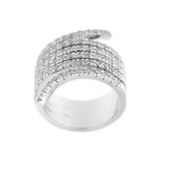 Bague bandeau diamants