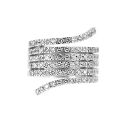 Bague bandeau diamants