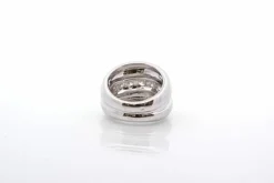 Bague bandeau diamants en or blanc