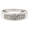 Bague Bandeau Or blanc Diamant