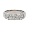 Bague Bandeau Or blanc Diamant