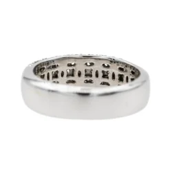 Bague Bandeau Or blanc Diamant